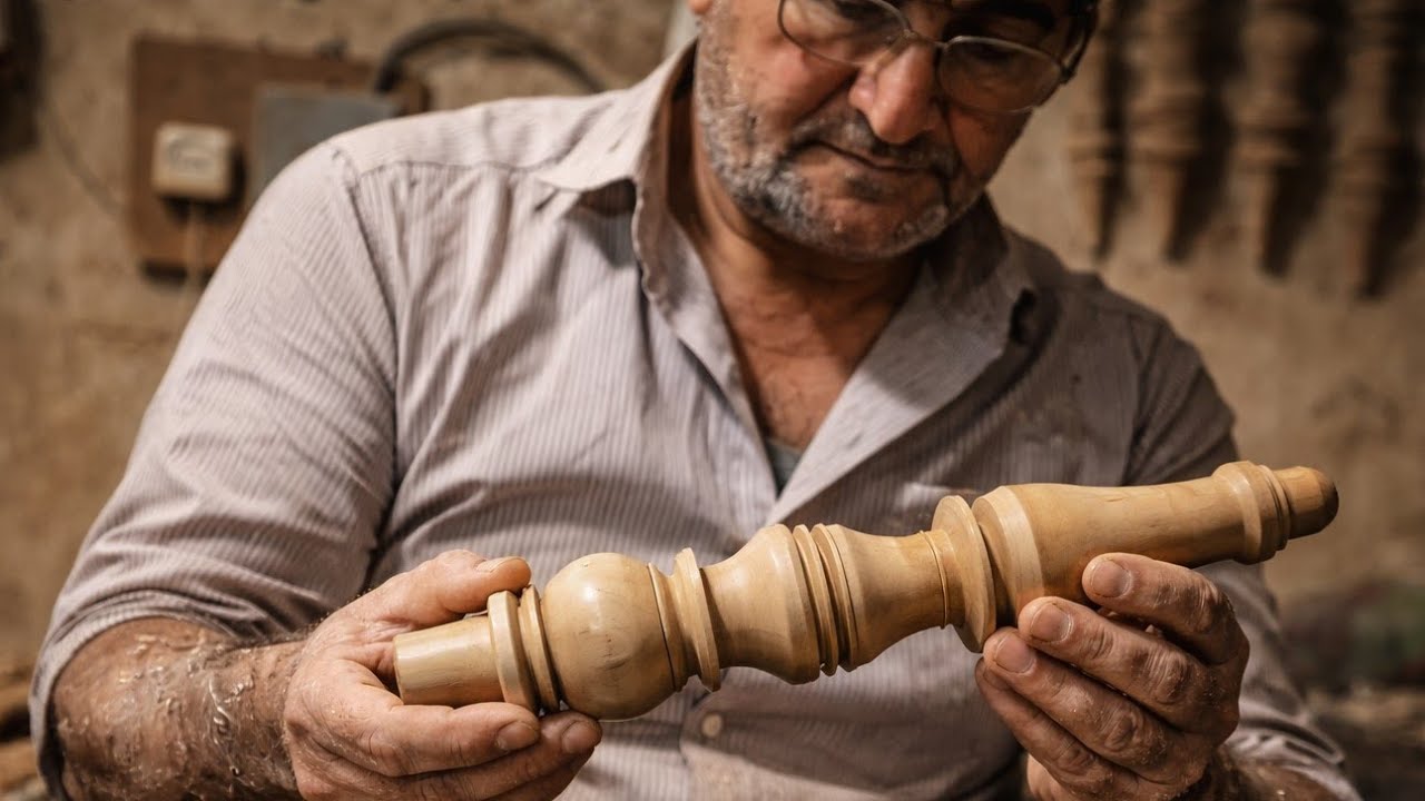 Wood Turning a Traditional Wooden Hookah – Handcrafted Craftsmanship
