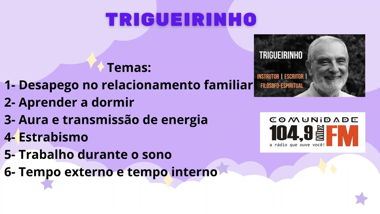 Aprender a dormir e outros temas. TRIGUEIRINHO