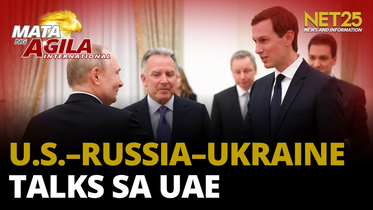 Trilateral talks ng U.S., Russia at Ukraine, isinagawa sa UAE