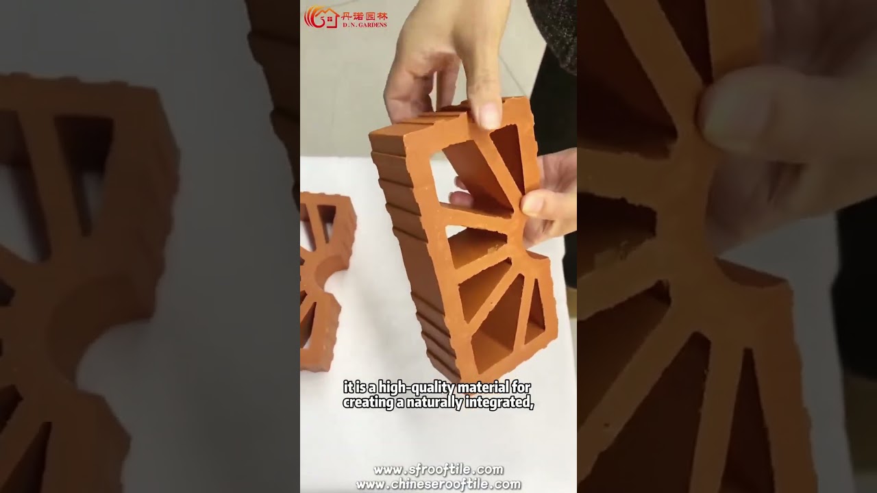 Sun Flower Design Decorative Material Terracotta Air Brick Facade Breeze Block for Sale