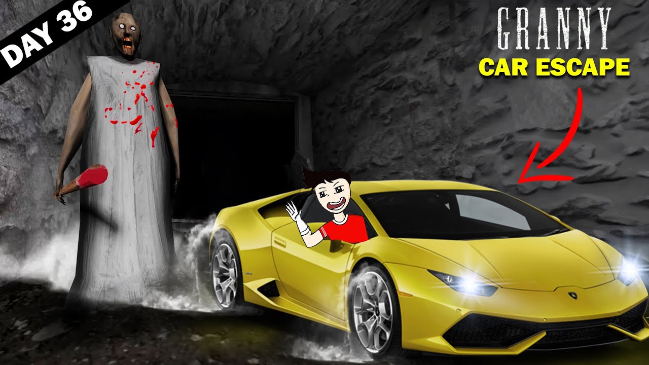 Escaping GRANNY's House Using Her SUPERCAR!