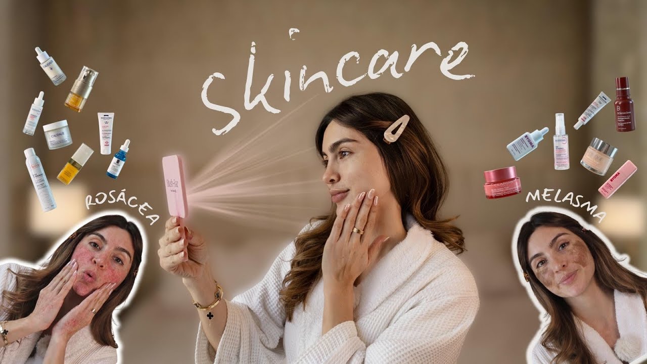 Skincare 🧴 - Piel linda SIN MAQUILLAJE ✨ - Rutina para rosácea y melasma. 💕 | Krysthel Chuchuca