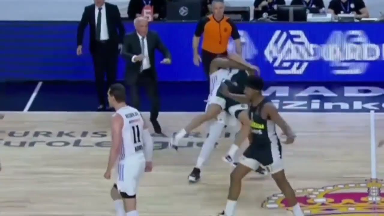 YABUSELE SUPLEX PARTIZAN PLAYER FIGHT