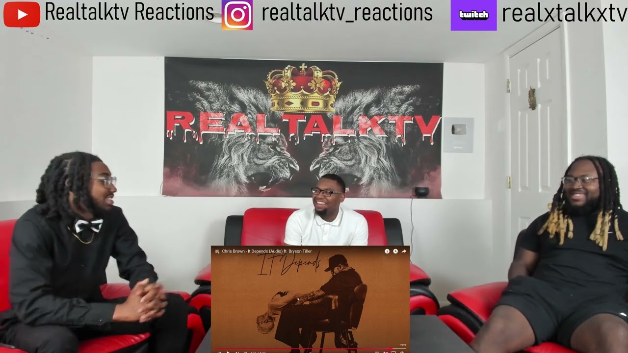 FIRST REACTION TO Chris Brown - It Depends (Audio) ft. Bryson Tiller