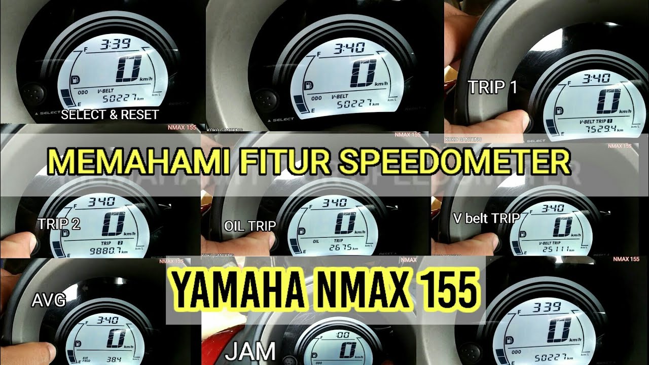 Memahami Fitur Speedometer Nmax 155 Reset & Setting || Mengenal Fungsi Menu Speedometer Nmax 155