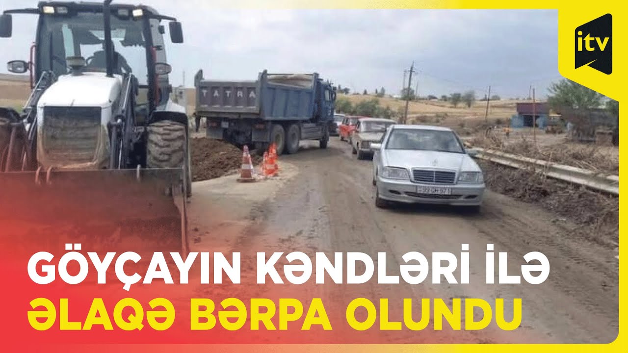 Göyçayın kəndləri ilə rayon mərkəzinin əlaqəsi tam bərpa olunub