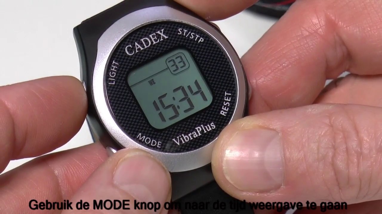 Cadex Vibra Plus medicijnhorloge met 8 geluid en/of tril alarmen