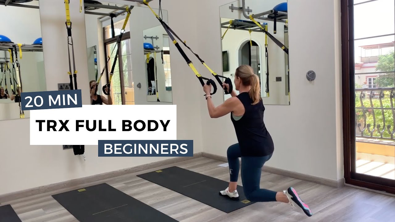 20 min TRX FULL BODY workout for BEGINNERS - Home Workout using TRX