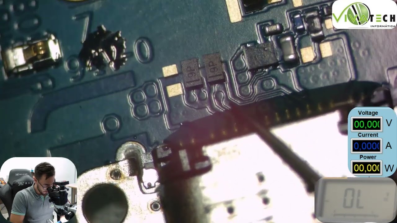 Analise + Reparo A52S Defeito Não Carrega.  Sinal de Umidade