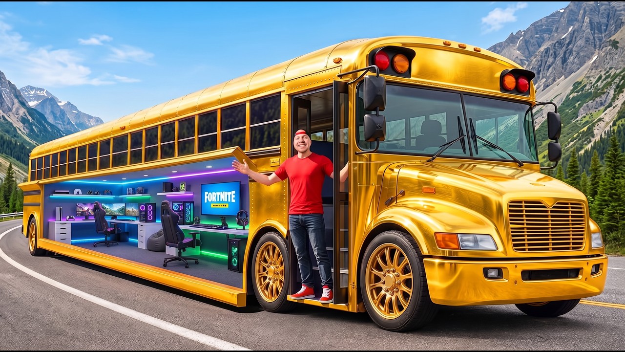 I Tried Gaming in a School Bus!