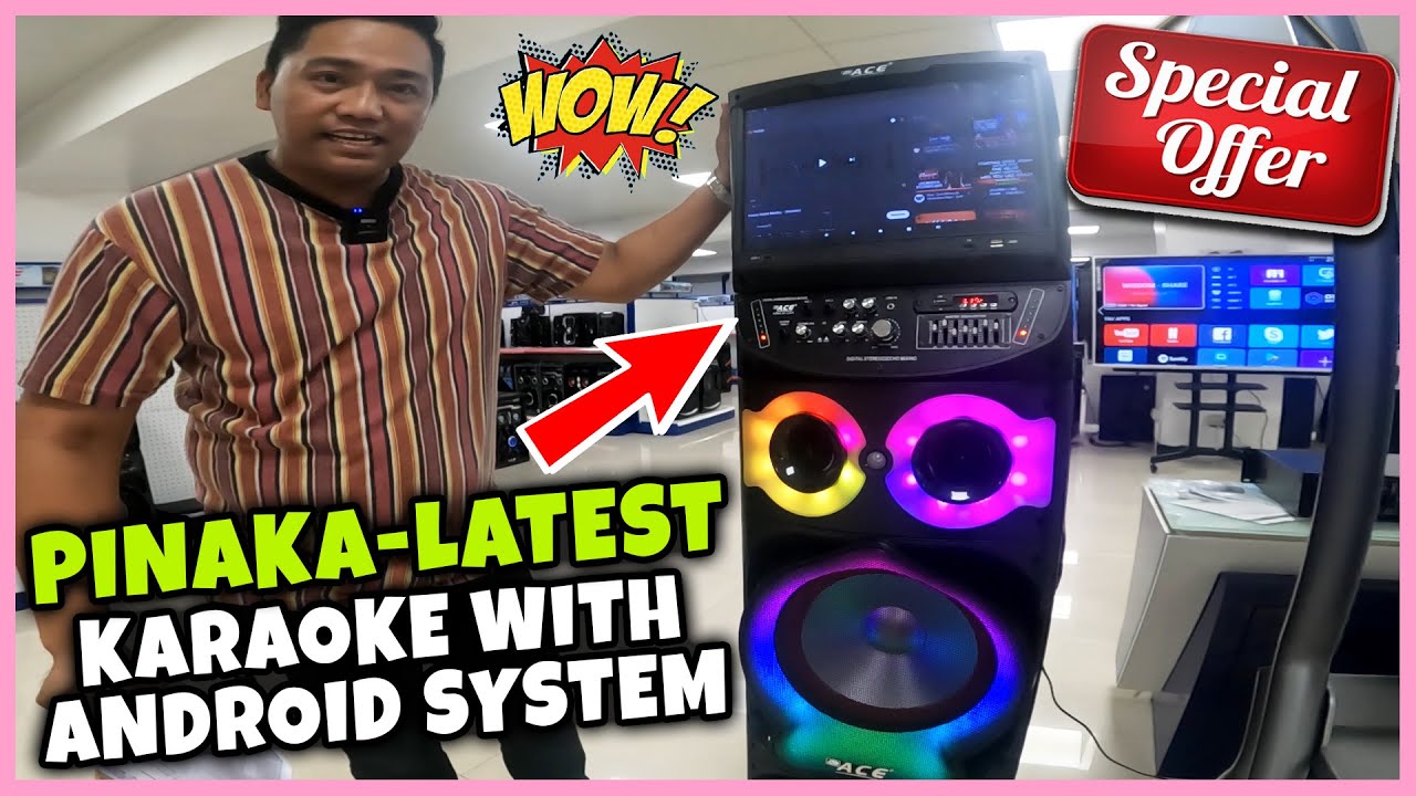 BODEGA PRICE NEW ARRIVAL BLUETOOTH SPEAKERS AT KARAOKE WITH ANDROID SYSTEM WIFI READY NA | PART 6