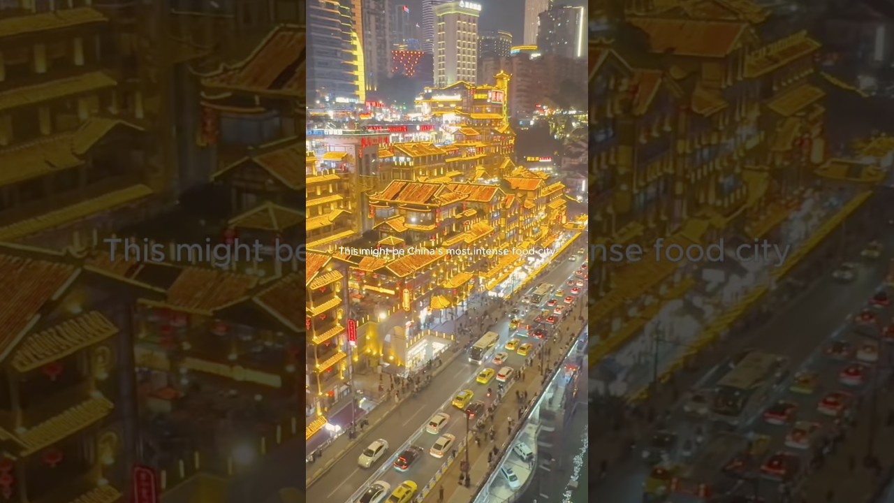 Najbardziej intensywne miasto kulinarne! #chongqing #chinavlog