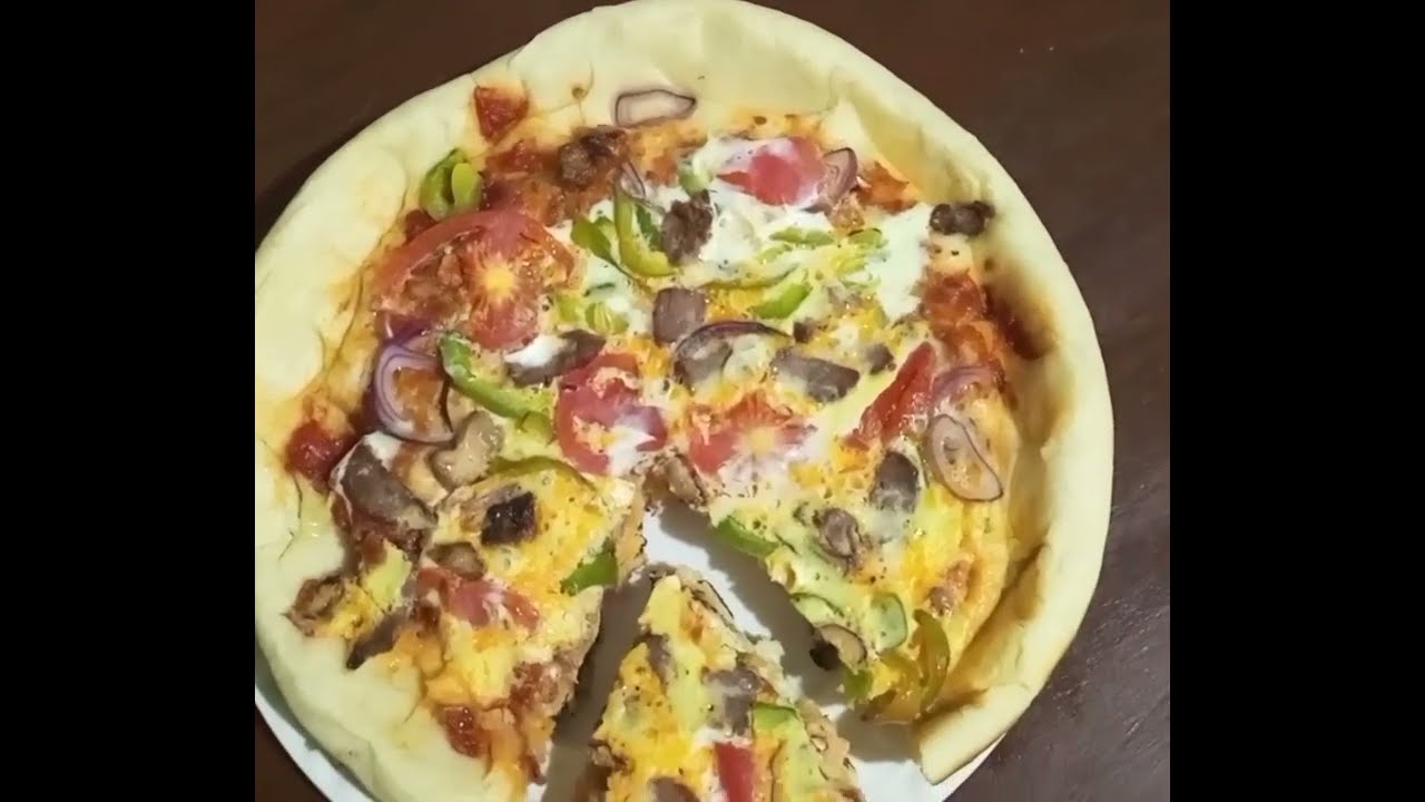 kupika pizza tamu bila cheese nyumbani(kwa kutumia oven na bila oven
