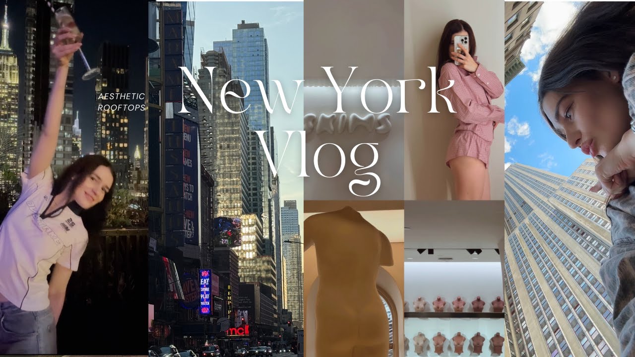 New York City Travel Vlog 🇺🇸 Rooftops, Bagels, SKIMS, Jazz Night