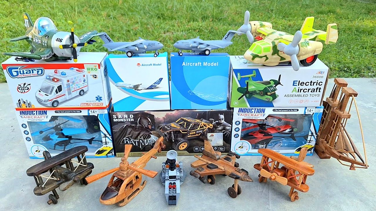 Unboxing Mainan Pesawat Terbang,Rc Helikopter,Pesawat Kargo,Aircraft,Kapal,Mobil Ambulan,Rc Cars