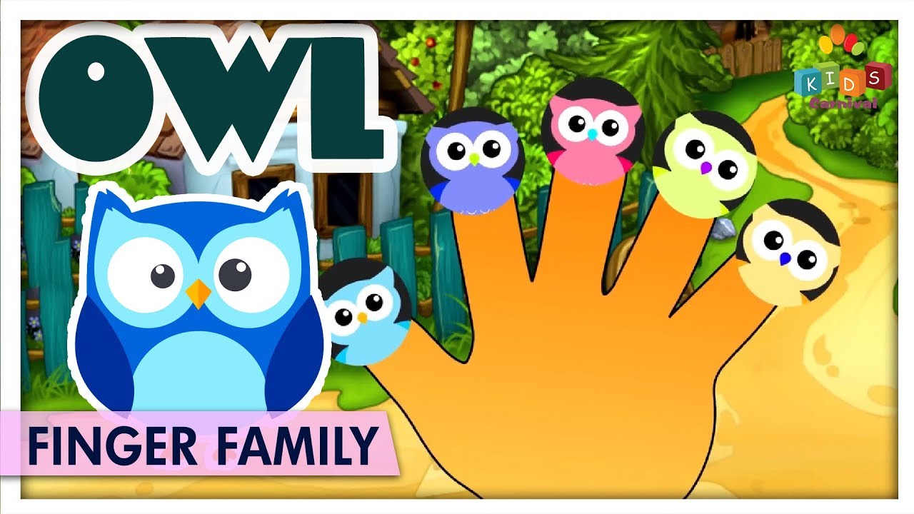Owl Finger Family | Nursery Rhymes | Cartoon Animation Rhymes & Songs for Children