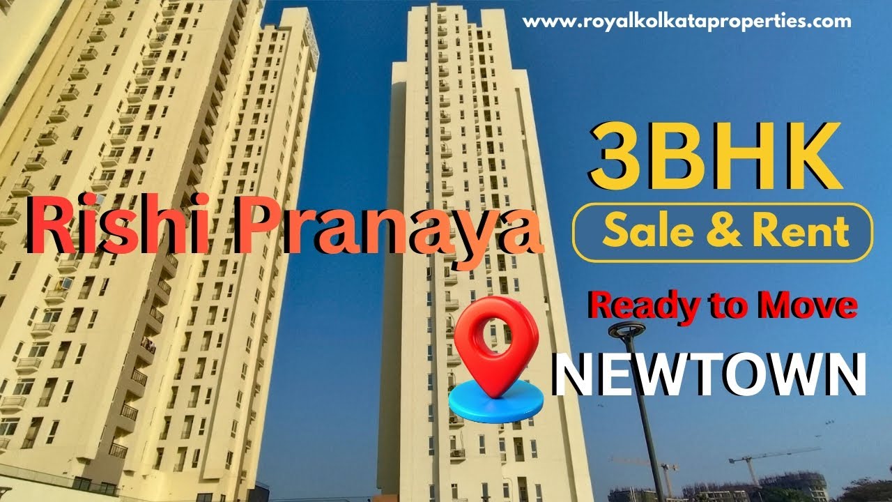3bhk flat sale in Newtown । 3bhk flat at Rishi Pranaya । Ready to Move flat sale in Newtown Kolkata 