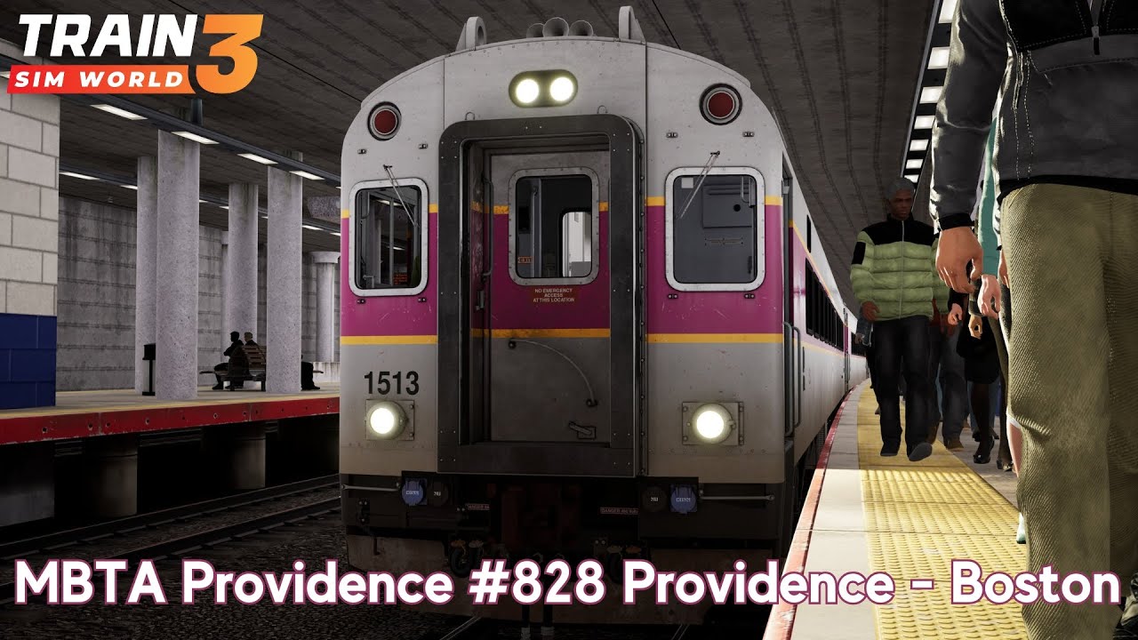 MBTA Providence #828 (Providence - Boston) - Northeast Corridor - CTC-3 - Train Sim World 3