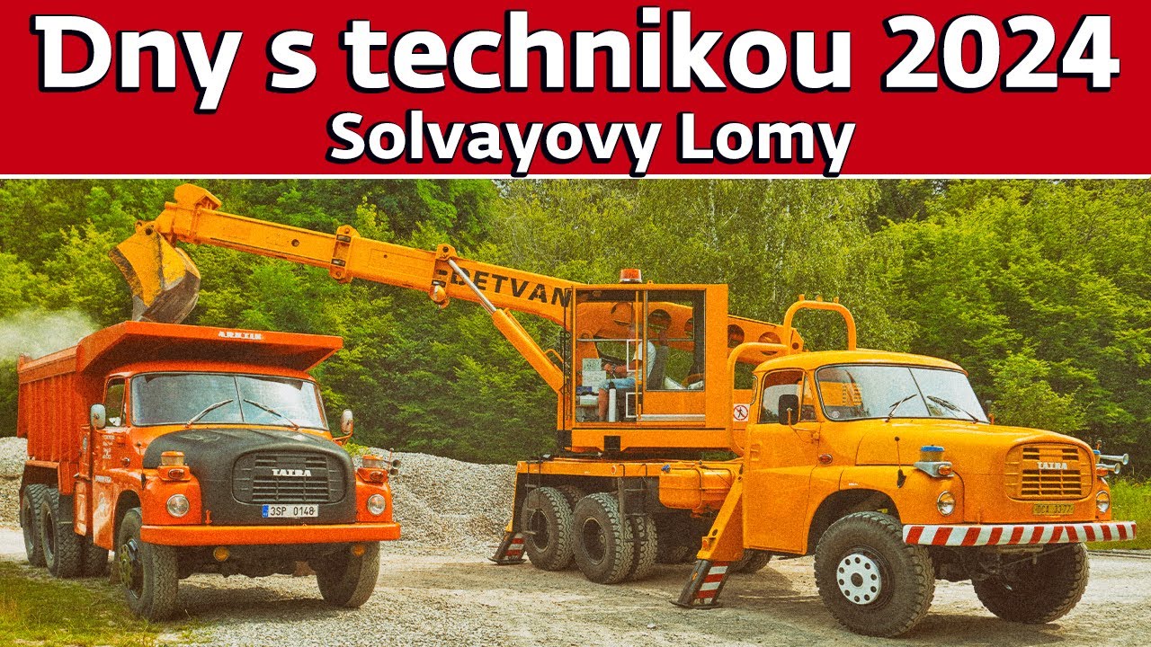 Solvayovy Lomy - Den s technikou | Vozy Tatra 148 v akci a jízdy úzkorozchodné dráhy |