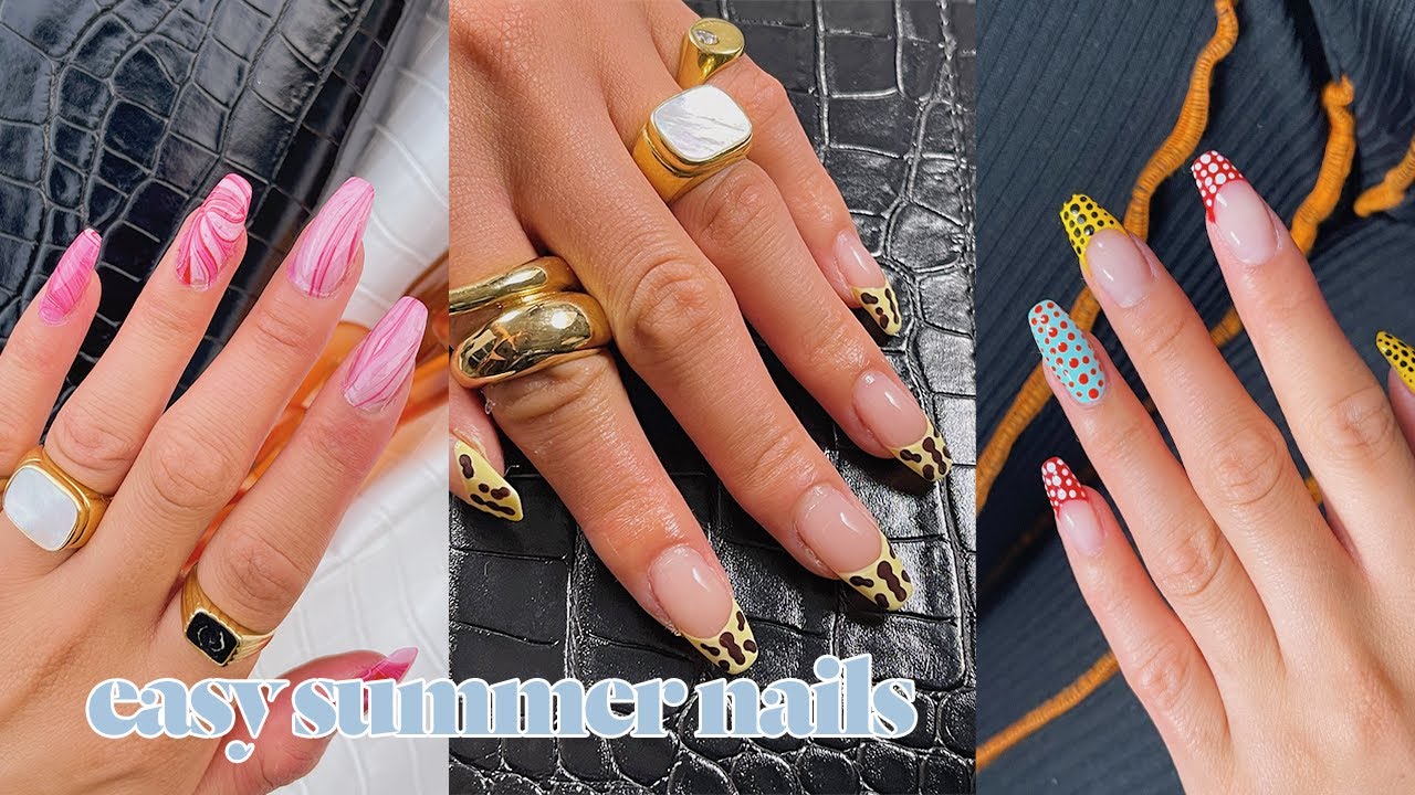 HOW I DO EASY SUMMER NAILS | 2021