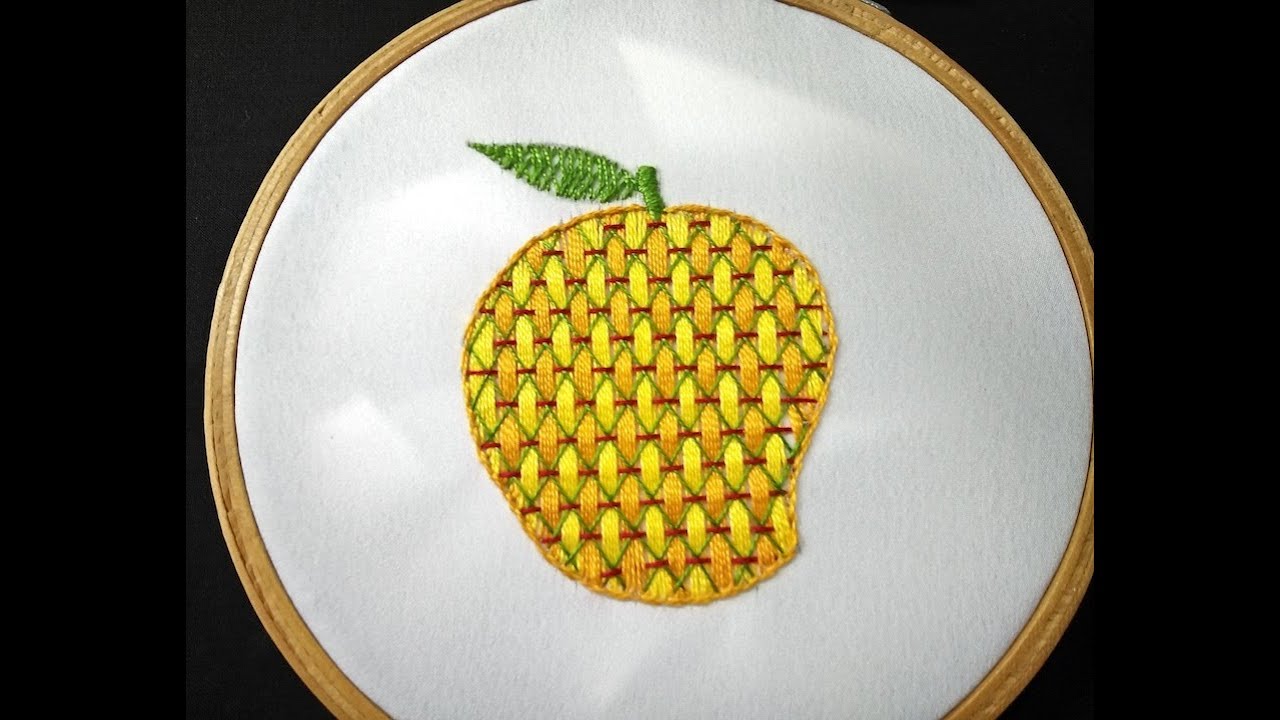 Hand Embroidery Design | Mango Embroidery Design Tutorial For Beginners