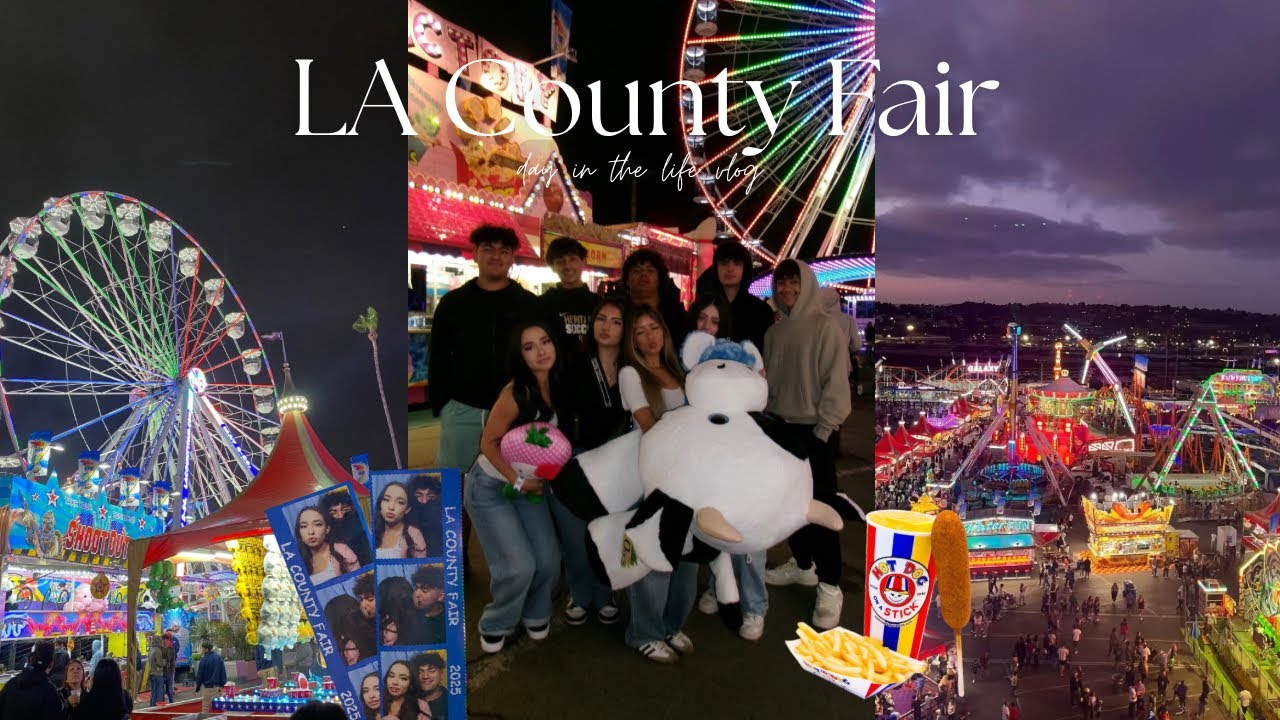 FAIR VLOG: Day in my life | carnival games & rides and hanging with friends