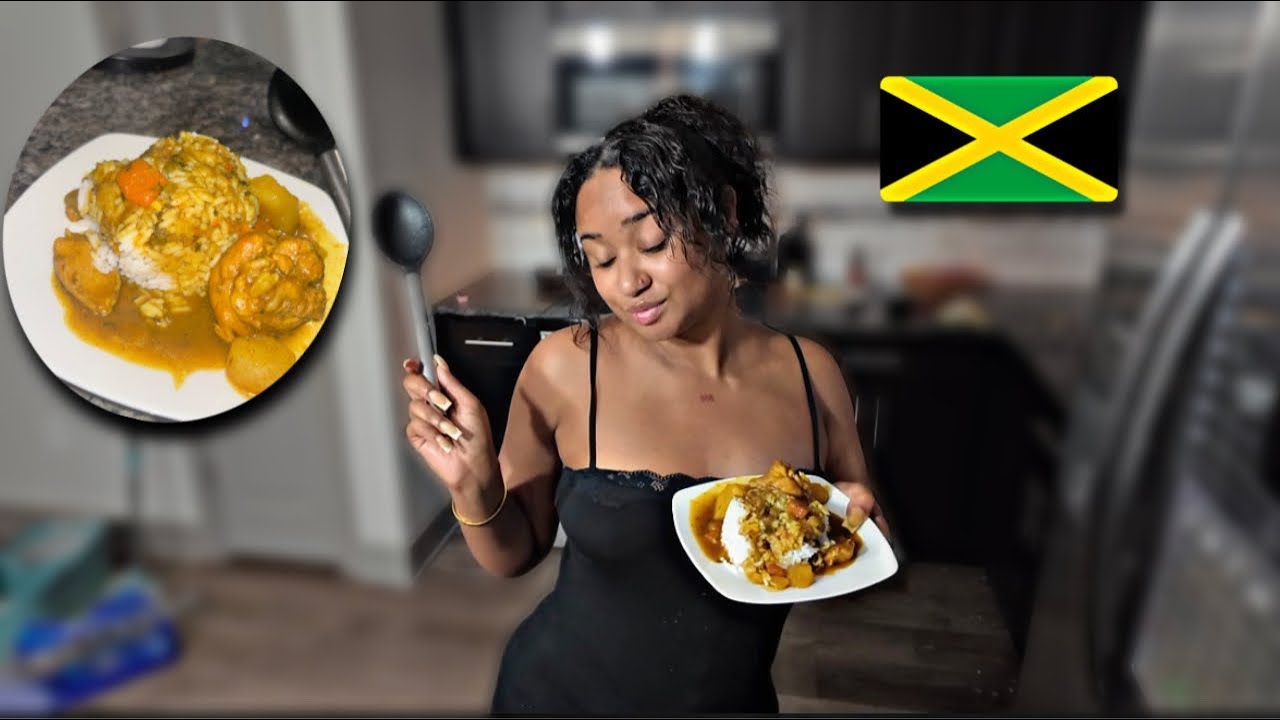 Cooking curry chicken for the first time 🥘 + a cozy night in with me ✨