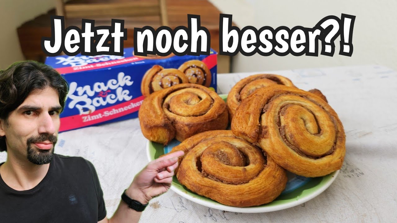Die neuen Knack & Back Zimt-Schnecken probiert