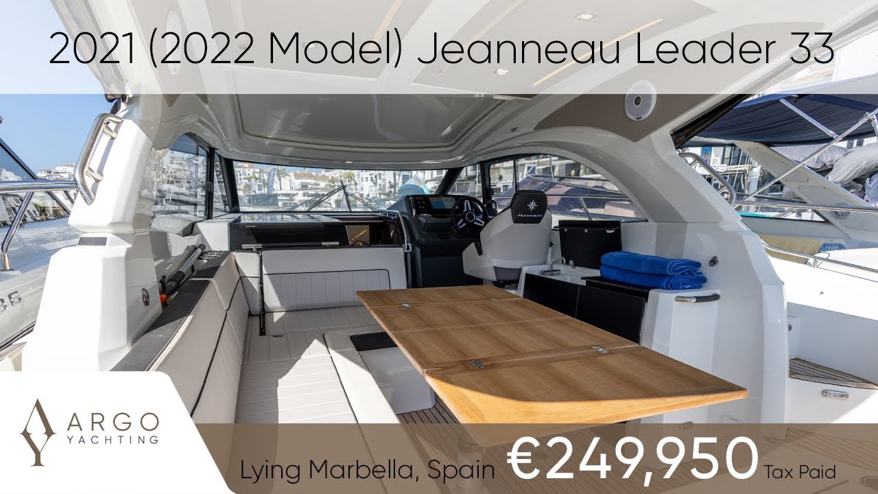 2021 (2022 Model) Jeanneau Leader 33 'Sea Retreat' FOR SALE NOW in Marbella, Spain