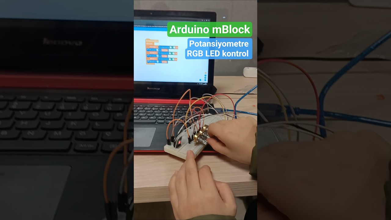 Arduino mBlock Potansiyometre ile RGB LED Kontrol 
