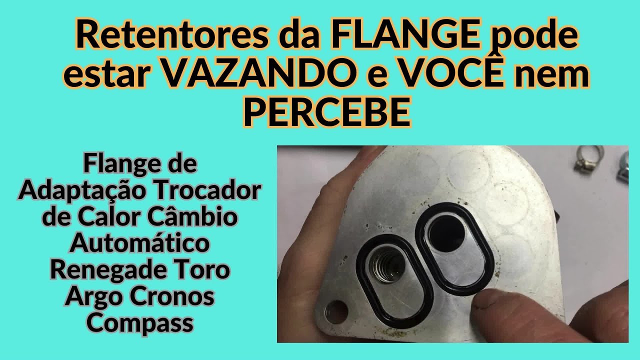 FLANGE com VAZAMENTO Adaptação Trocador de CALOR Câmbio Automático Renegade: Sinais e Soluções