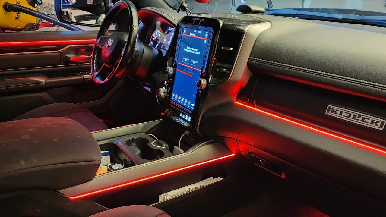 How to install ambient lights on 2022+ Dodge RAM (detailed)
