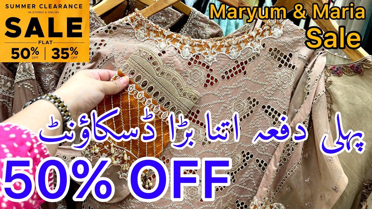 Flat 50% 35% off Maryum and Maria Summer Clearance Sale Today