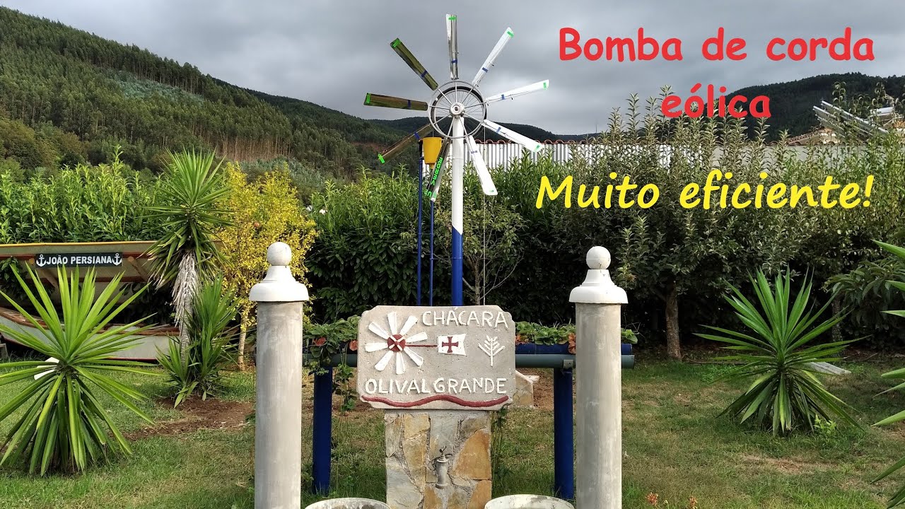 Bomba eólica inédita - construção da turbina e funcionamento