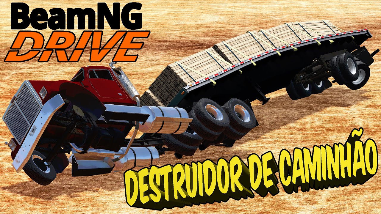 MAIS DE 250 KM/H NA DECIDA COM AS CARRETAS CARREGADAS - BeamNG drive