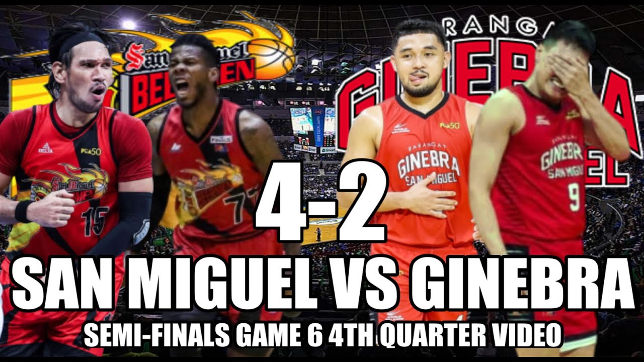 GINEBRA VS SMB 4TH QUARTER SEMIFINAL GAME 6 #viralvideo #pbaupdates #playoffs #basketball #pba