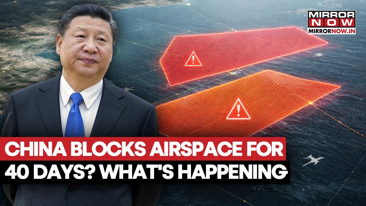 'China Shuts Airspace For 40 Days Amid Tensions With Taiwan', Says Report | What's Happening