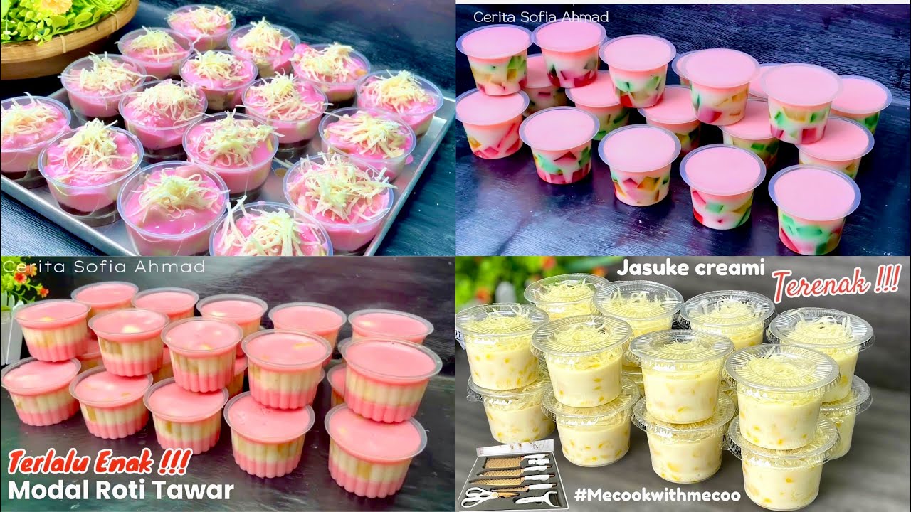 4 RESEP DESSERT DAN PUDING ANDALAN SETIAP ADA ACARA ‼️ COCOK JUGA UNTUK IDE JUALAN, CUAN BANGET 