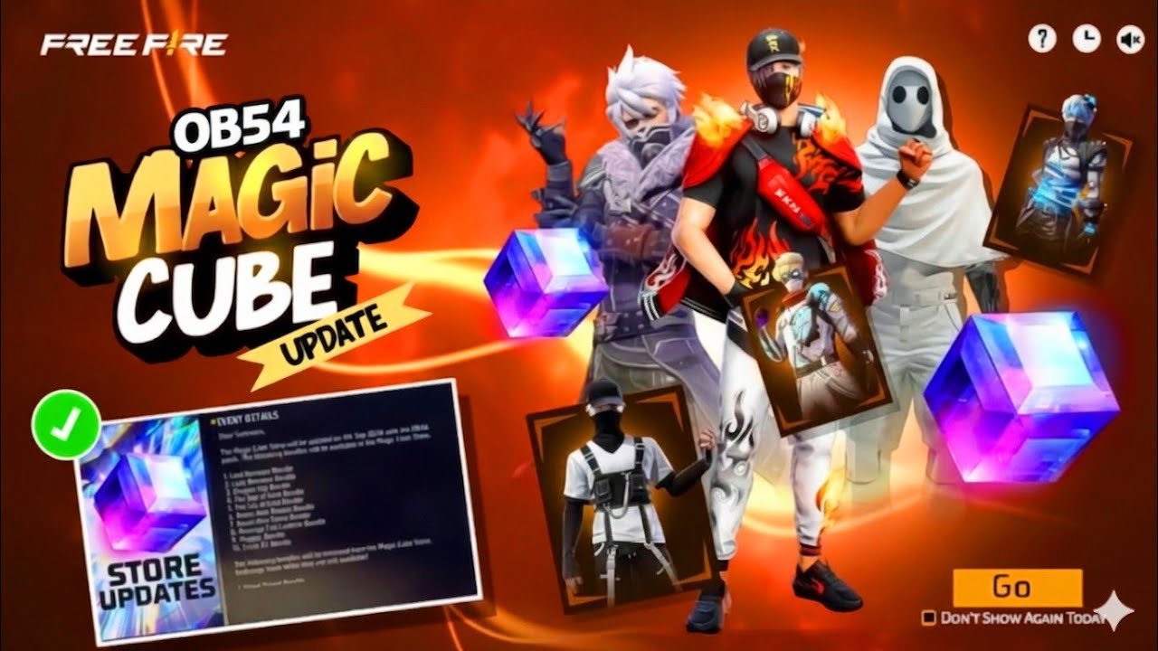 OB54 MAGIC CUBE STORE UPDATE CONFIRM 🤯|LOL EMOTE RETURN | NEXT MAGIC CUBE STORE UPDATE| FF NEW EVENT