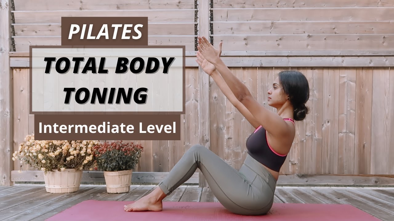 20 MIN TOTAL BODY WORKOUT | PILATES || Intermediate Level ( At Home )
