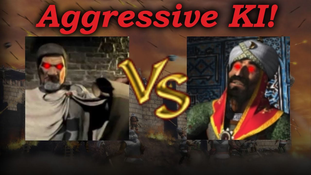 Friedrich vs Saladin - Aggressive KI | KI Kämpfe (German)