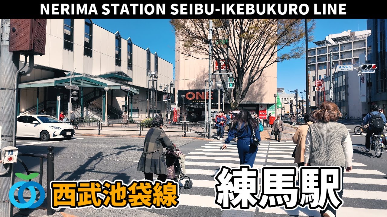 西武池袋線 練馬駅周辺の風景3周目【4K60FPS】2025年4月4日 NERIMA STATION SEIBU-IKEBUKURO LINE