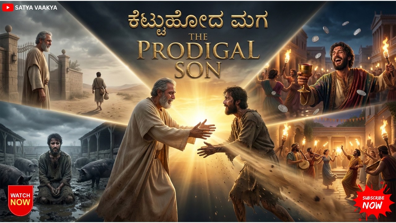 ಕೆಟ್ಟುಹೋದ ಮಗ | ಕಳೆದುಹೋದ ಮಗನ ಕಥೆ – ಒಂದು ಚಲನಚಿತ್ರ ಅನುಭವ PRODIGAL SON | Kannada BIible Story