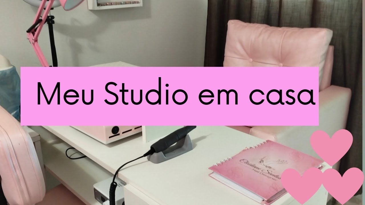 meu Studio de unhas em casa 🏡 #naildesigner #nail #nailiniciante