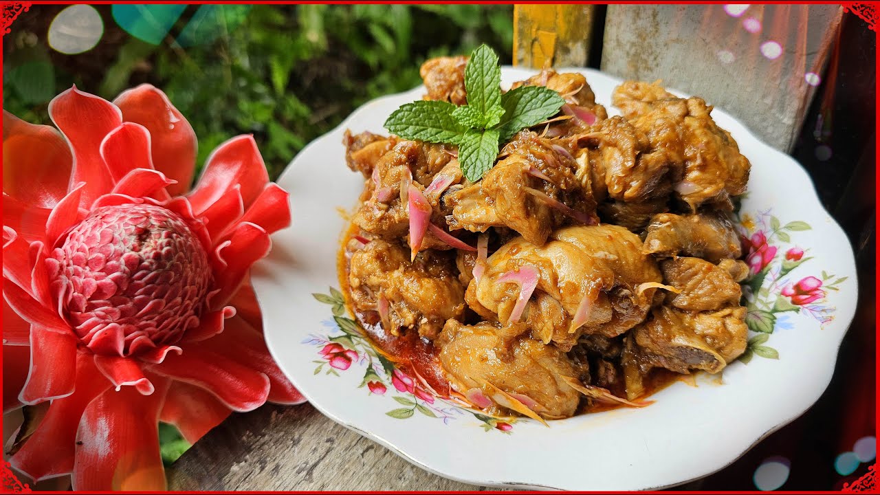 鸡肉炒姜花 I 姜花炒鸡肉 Bunga kantan 姜花炒鸡肉 新香的味道 Ayam masak bunga kantan