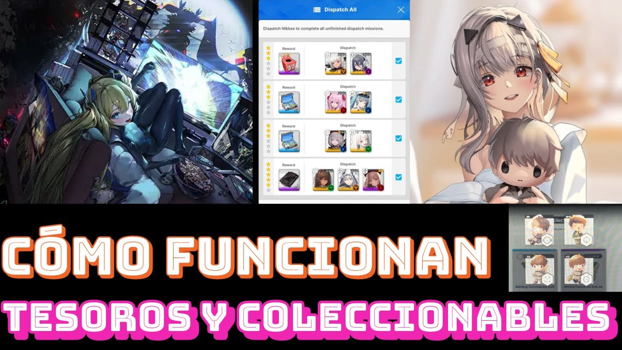 COLECCIONABLES Y TESOROS🤩 CÓMO FUNCIONAN? Guía Nikke 😎