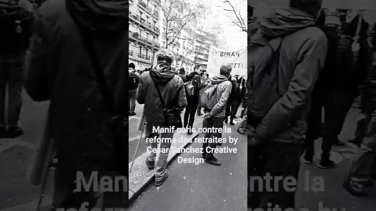 manifestation contre la r&eacute;forme des retraites 49.3  by Cesar Sanchez Creative Design 2023 #manif