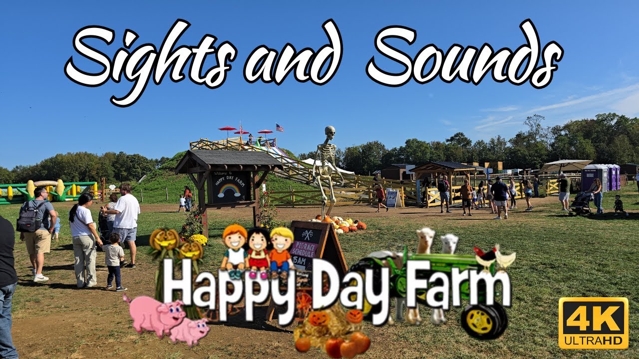 🍂 Happy Day Farm Fall Festival 2025 | Sights & Sounds in 4K 🎃🌽 Family Fun in New Jersey