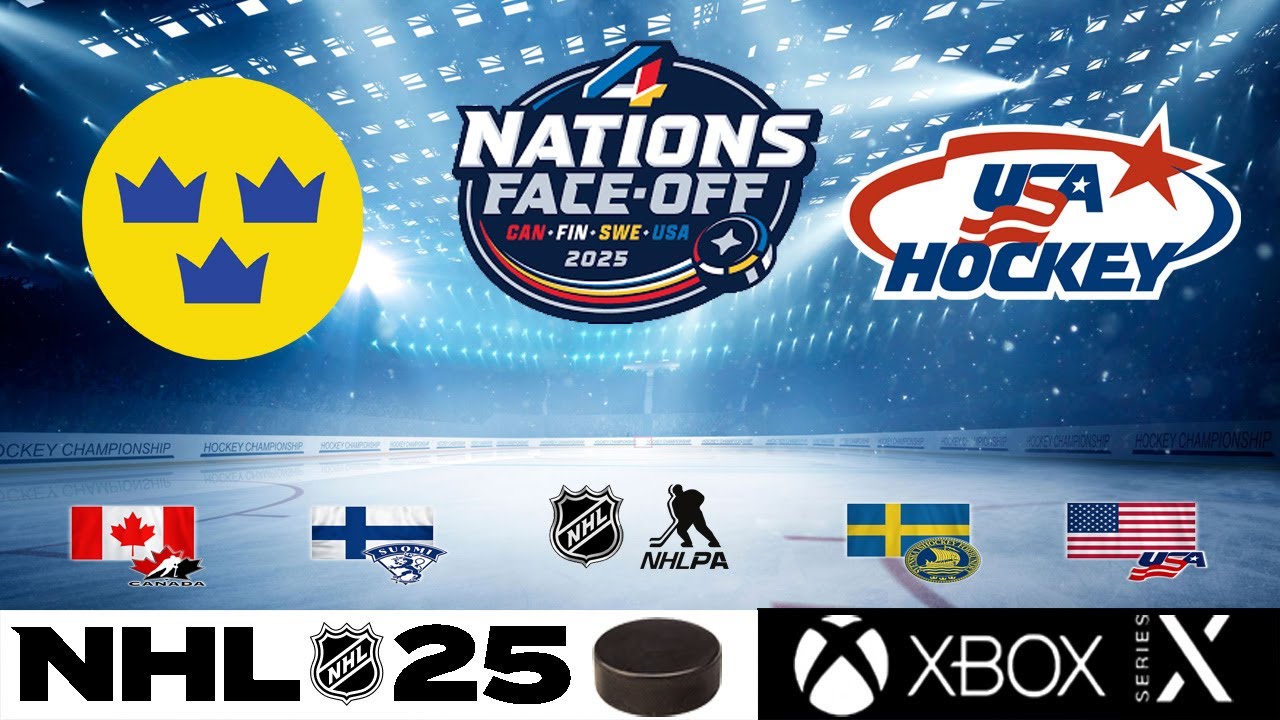 NHL 25 - Sweden vs U.S.A. - 4 Nations Face Off