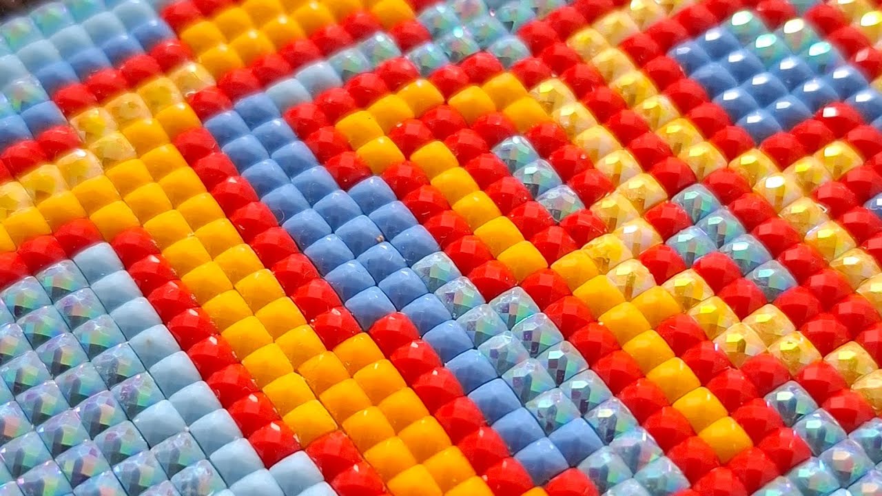 New Start! 🧡💙 Satisfying & Relaxing ASMR Diamond Painting - No Talking - Real Time